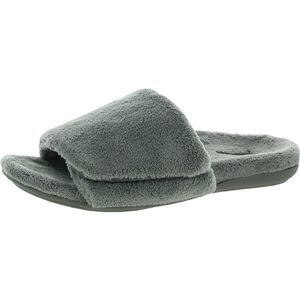 Vionic Womens Dream Gray Cozy Flats Slip On Slide Slippers Shoes NWT